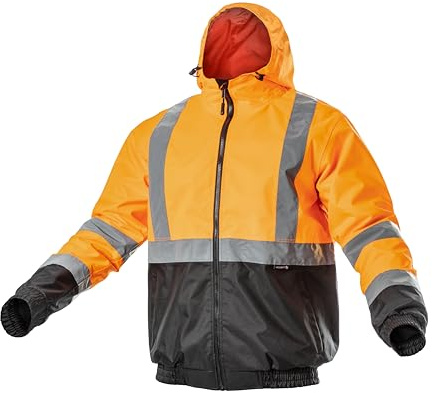 Högert - Giacca di sicurezza Nims con rinforzo Oxford 300D, Colore: arancione., M