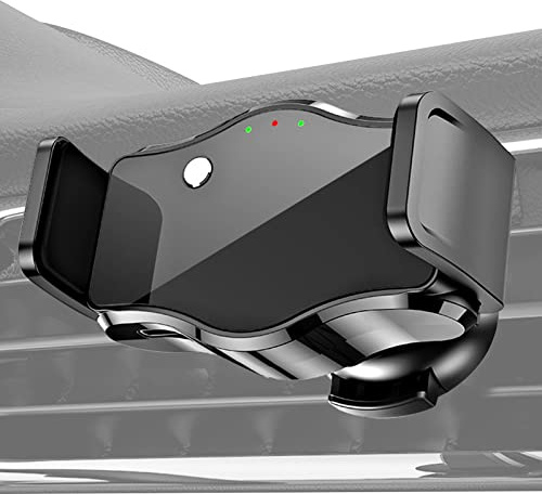 Supporto per telefono per auto, sensore elettrico per auto, supporto per telefono girevole a 360 gradi, robusto, saldo e non scivola mai 2 in 1, supporto per telefono cellulare per auto, stabile,