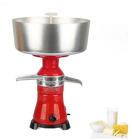 PODEC Separatore Centrifugo Elettrico per Crema di Latte, Scrematrice per Latte di Burro per Uso Domestico in Acciaio Inossidabile da 12 Litri con 2 Beccucci, per Latte di Capra