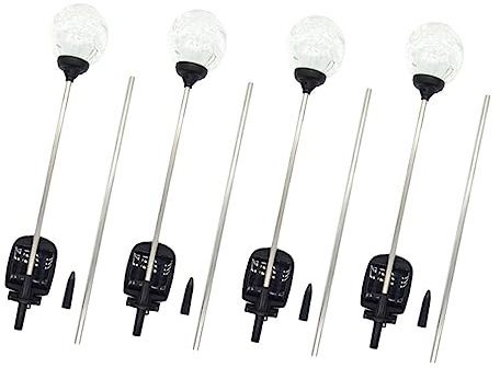 DOITOOL 4pezzi Lampade Da Giardino Led Sfera Colorata Per Esterni Fissaggio Facile Impermeabili Adatte Percorsi e Eventi All Aperto