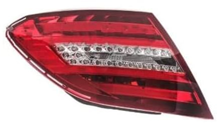 LAXTO Auto Rücklicht für Benz W204 C180 C200 C220 C260 C280 C300 2011-2014,LED Bremslicht Rückfahrlicht Positionslicht Turn Rücklichter Lauflicht Zubehör,Left