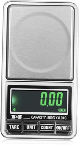 ABOOFAN 1000g Digital Jewelry Waage Kapazität Präzision Mit Usb-schnittstelle Kompakte Taschenwaage Mit Lcd-hintergrundbeleuchtung Automatische Kalibrierung Schutzdeckel Für Schmuck Und Ed