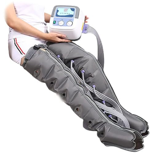 Stivali Pressoterapia, Apparecchio per massaggio, Massaggiatore A Compressione Ad Aria Per Gambe Plantare Gamba Massaggiatore A Pressione D'Aria Macchine Per Massaggio Linfatico Con 6 Cuscini D'Aria