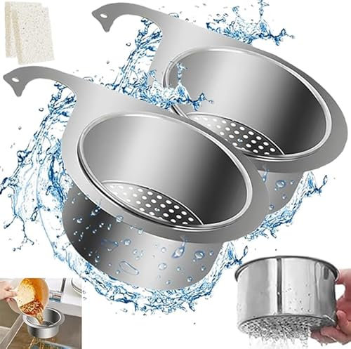 Sieb für Spülbecken, 2 Stück Siebkorb Spüle aus Edelstahl In Schwanenform, Abflusssieb Küchenspüle, Schwanen-Abflusskorb, Küche Wasserhahn Hängender Siebkörbe, Multi-Functional Drain Basket Eierhalter