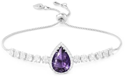 Linawe Edelstein Diamanten Armband Damen, Glitzer Armkette Schmuck, Kristall Damenarmband Jewelry, Tennisarmband, Erhältlich in 14-karätigem Gold-, Roségold- und Silbertönen