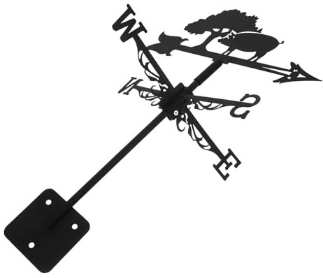 SUPVOX Girouette De Jardin - Motif Cochon Montage sur Toit Girouette Décorative pour Espaces Extérieurs