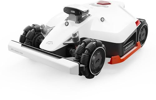 MAMMOTION LUBA 2 AWD 5000X Robot Lawn Mower without Boundary, Recommended 5000 m², Max. 6000 m², Auto Mapping UltraSense AI Vision, 80% Gradient, 25-70 mm Cutting Height
