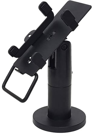 pistro Soporte de terminal POS, soporte ajustable para lector de tarjetas de crédito para escritorio de tienda minorista, color negro