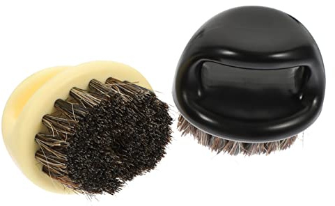 TOGEVAL 2stücke Teiliges Herren Bart Haarschneidebürsten Ergonomischer Griff Praktische Reinigung Von Haarresten Und Bartpflege Robustes Handgerät Für Barber Und Heimgebrauch