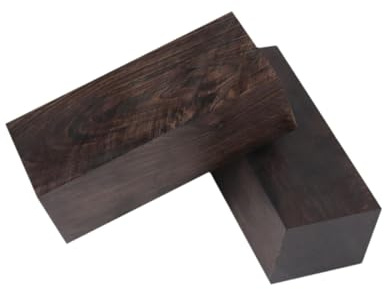 Gitarrenplektren aus Ebenholz, blanko, für Heimwerker, Musikinstrumente, Zubehör, Basteln, 12 x 4 x 5 cm, Schwarz, 2 Stück