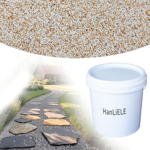 Ready-Mixed Sand & Resin Joint Mortar, Mixed Permeable High Strength, No Weeds, Safe High Pressure Cleaning, Suitable for Both Narrow & Wide Joints in Pavers, Tiles & Natural Stone (Yellow)