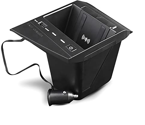 Pizgear Caricabatterie wireless for auto QI, caricabatterie rapido da 15 W, caricabatterie for telefono, custodia di ricarica, supporto di ricarica Caricabatterie da auto