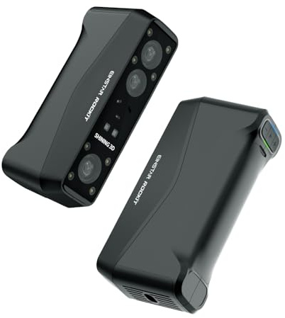 EINSTAR Rockit 3D-Scanner, kabelloses Scannen WIFI6, 90 FPS, markerfreies Scannen, 7+38 blaue Laser + NIR, Vollfarbe, geeignet für CAD/3D-Druck