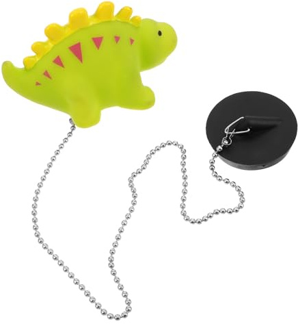 ibasenice Dinosaur Shaped Rubber Bathtub Drain Stopper Bath Plug Sink Drain Replacement Bathroom Wash Basin Plug for ’s Bathtub Accessories