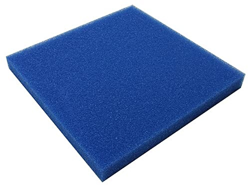 JBL 62560 Mehrweg-Schaumstoff für Aquarienfilter gegen alle Wassertrübungen, Filterschaum blau grob, 50 x 50 x 5 cm