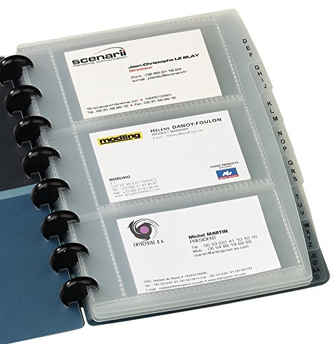 ELBA Ringmappen-Visitenkartenh¸llen PROLINE vario-zipp VE = 1