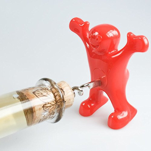 Tobar Happy Man Cheeky Tire-Bouchon nouveauté pour l'ouverture des Bouteilles bouchées - Cadeau vin