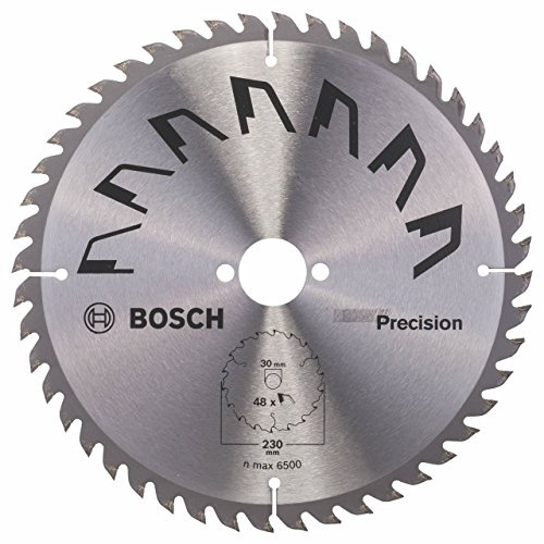 Bosch 1x Kreissägeblatt Precison (Sägeblatt für Holz, Ø 230 x 2.5/1.5 x 30 mm, 48 Zähne, ATB, Zubehör Kreissäge)