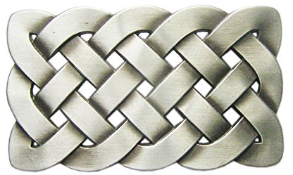 Schnalle123 Gürtelschnalle Celtic Keltischer Knoten 3D Optik für Wechselgürtel Gürtel Schnalle Buckle Modell 99