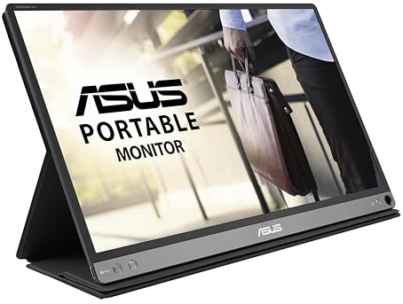 ASUS Zenscreen Go MB16AP - Ecran PC portable 15.6 FHD - Télétravail ou gaming - Alimentation et affichage via USB-C ou USB-A - Batterie intégrée (4h) - Dalle IPS - 1920x1080 - 220cd/m²