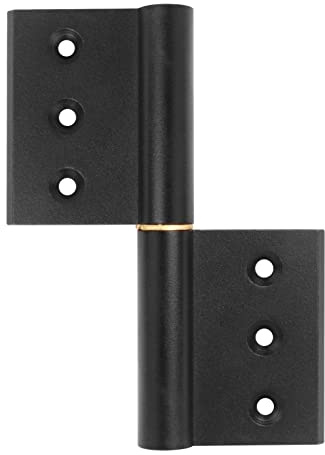 6 Pack 5 Lift Off Hinges, Aluminum Alloy Black Flag Hinges Detachable Door Hinge for Aluminum Frame Door, 5 x 3-5/8, Load 66lb/Pair