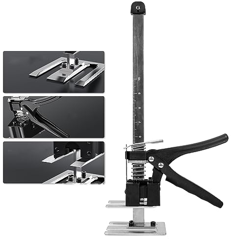 Guolich Leve Plaque Placo, Système de Nivellement des Carreaux Outil, Réglable Deplace Meuble, Avec échelle Pour Les Sols, les Fenêtres et les Armoires-Capacité Jusqu'à 240kg/529lbs(38.8cm)