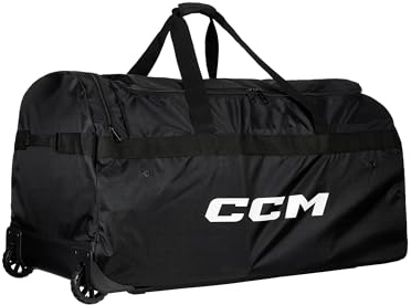 CCM 470 Wheeled Hockey Bag, Black (Large (36 L x 20 H x 20 W))