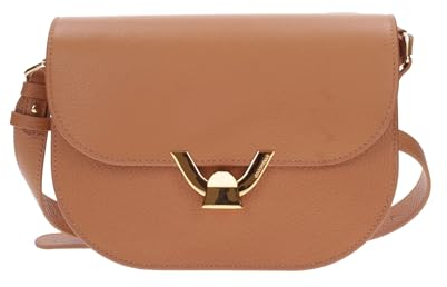 Coccinelle Leder Umhängetasche Dew Crossbody Grained Leather Cuir terracotta