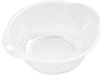 OUNONA Multifunktionaler Küchenkorb aus Pp mit Rostfreiem und Wasserdichtem Design zum Waschen von Reis und Gemüse in Küche für Hausfrauen