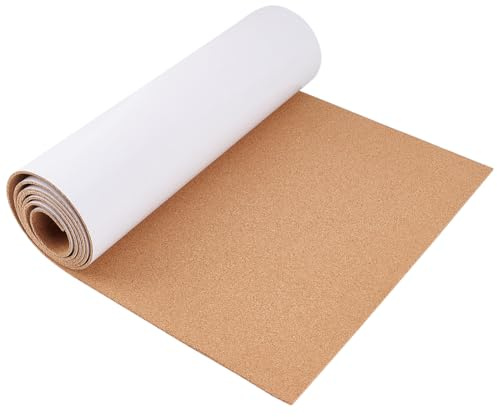 BENECREAT 40x200cm Selbstklebende Korkrolle, 3mm Dick, DIY Bastelarbeiten | Pinnwände Aus Naturkork, Klebrige Korkfliesen Für DIY Bastelarbeiten, Küche, Büro, Schulen, Küche, Poster Pinnwand