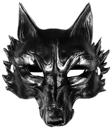 keland Gruselige Wolfsmaske Werwolf Maske Halloween Horror Maske für Erwachsene Damen Herren