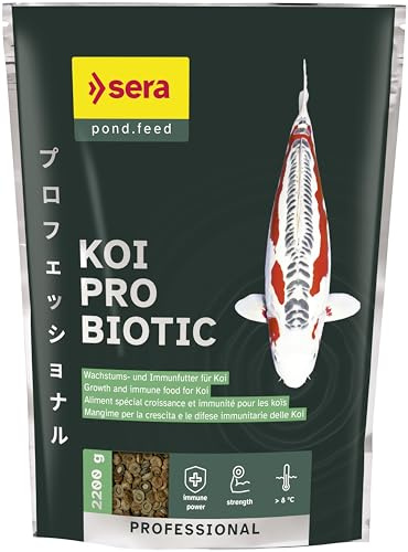 Koi Professional Probiotic 2200 g | Nourriture de croissance et immunitaire pour carpes koï pour l'alimentation toute l'année | Nourriture professionnelle pour carpes koï