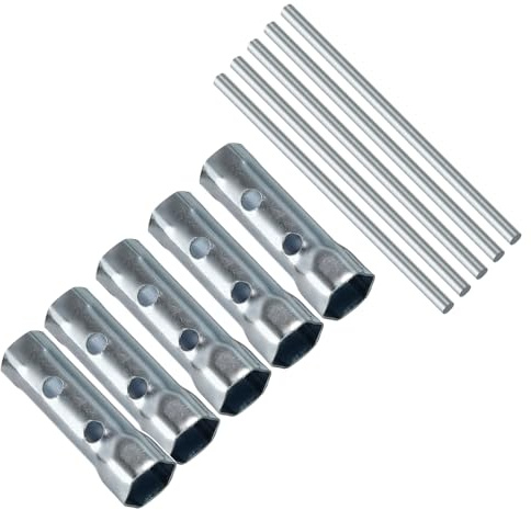 CoCud Zündkerzensteckschlüssel, 16mm 18mm Steckdose, doppelseitiger Sechskantschlüssel - (Anwendungen: für die Fahrradreparatur), 5-teilig