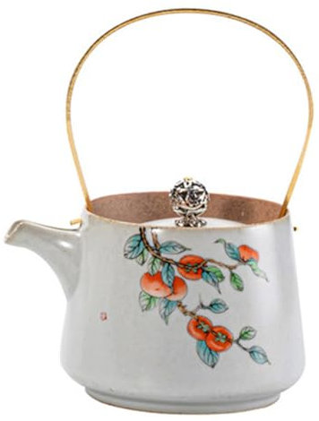 Cabilock Tetera de Cerámica 250Ml Tetera Elegante Diseño para y Agua para Reuniones Accesorio de Cocina