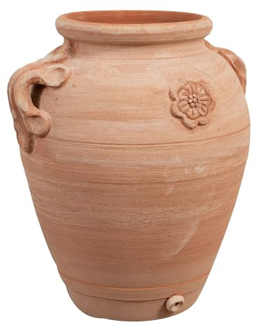 Biscottini Orcio in terracotta con manici 56x46x40 cm - Vasi per piante da esterno - Vaso in terracotta - Vaso alto da interno - Fioriere da esterno decorativa
