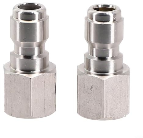 Raccords de nettoyeur haute pression en acier inoxydable à connexion rapide 1/4 NPT pour baguettes et accessoires (1/4 femelle)