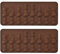 2 Pezzi di Stampo A Scacchi, Stampo in Silicone Creativo, Strumento da Forno A Dessert, Possono Fare Cioccolato E Caramelle.
