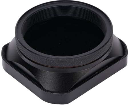 Premium Metal Lens Hood for X100VI/X100V/X100F/X100T/X100S/X100/X70 Anti Reflective Matte Finish, No Adapter Needed, Smart Realignment, Aircraft Aluminum (Black)