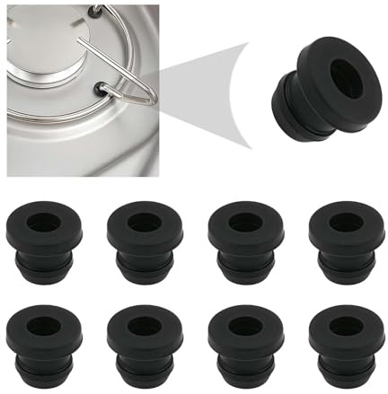 Neovoluxer Lot de 8 Embouts en Caoutchouc pour Dometic, Smev et Thetford, Embouts de Protection pour Supports de Casseroles RV 5 mm, Accessoires de Table de Cuisson (Supports Non Inclus)