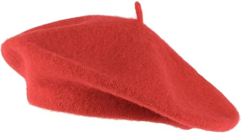 RGEVGER Red Beret, Red Beret Women, Women's Berets, French Bereted, Fashionable Headwear for Elegant, Trendy Comfortable Accessory Hat,Outdoor Vintage Artist Berets Hats Women Accessories