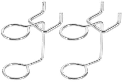 Toddmomy Organizzatore per Cacciaviti 20 Pezzi in Ferro Argento Doppio Anello per Appendere Utensili in Casa e Cucina, Porta Cacciaviti Sicuro e Resistente