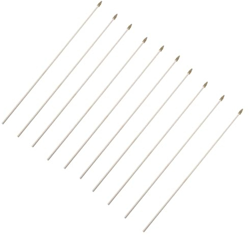TEHAUX 10 Pezzi Aste Portabandiera Portatili in Legno Naturale 50 Cm Per Decorazioni Festa e Bandiera Di Casa Leggere Resistenti e Facili Da Fissare Per Uso Esterno