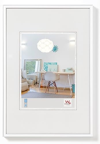 walther design Bilderrahmen weiss 30 x 45 cm New Lifestyle Kunststoffrahmen KV045W