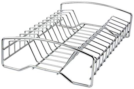 Apollo T6221 Chr Plate Stand 12, Metal, Multi-Colour, 31x8.1x2.2