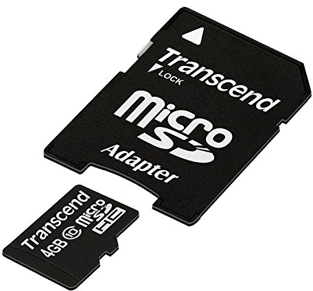 Transcend 4GB microSDXC/SDHC class 10 (premium) with adapter