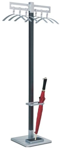 Kerkmann Standgarderobe Montana HxBxT 170x55x37cm alusilber/schwarz
