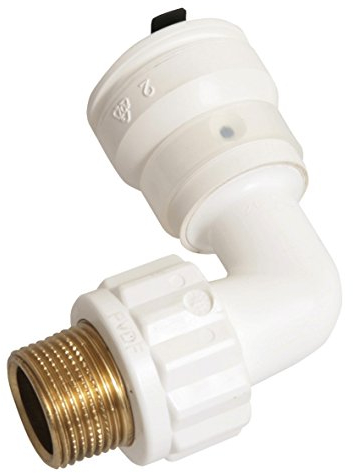 Alu-Verbundrohr Steckfitting Vision, Bogen 90°, 26 mm x 3/4  AG