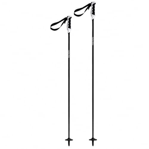Komperdell alpin skidstänger kolsvart kol-skidstänger Duplo handtag storlek: 115 cm