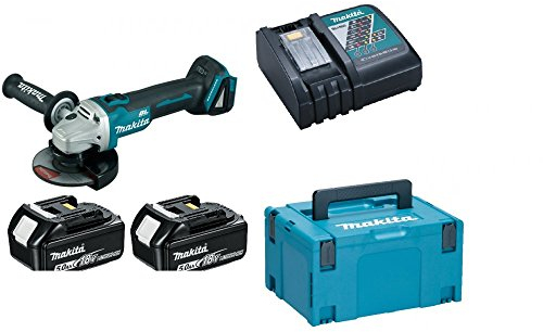 Makita Akku-Winkelschleifer 18 V, DGA506RTJ, mit 2x Akku 5,0 Ah