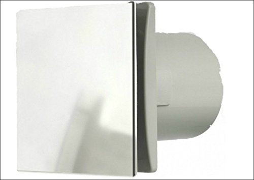 Manrose RT Deco 4 6 Extractor Fan White or Chrome Timer Standard Humidity … (6 150mm Standard, Chrome)